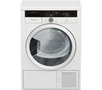 Grundig Tumble Dryer GTN28240GW 8 kg Heat Pump  - White, White