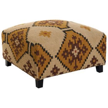 Reposapies Lana Algodon 80x80x44 Kilim