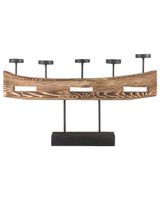 candelero madera 36 cm marron