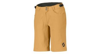 Pantalones cortos scott trail flow beige skin para mujer