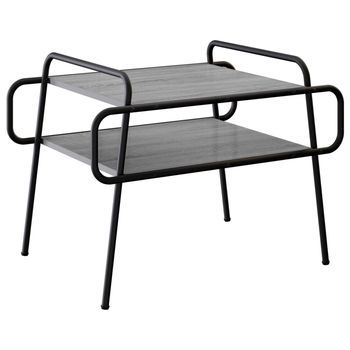 Mesa De Centro 70x50x51 Cm Acero - Gris