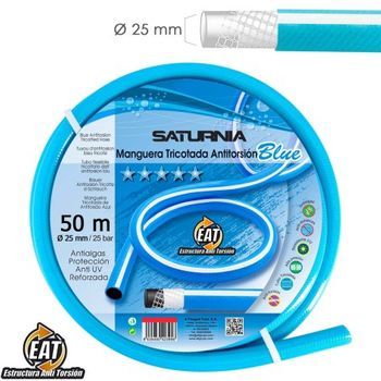 Manguera Tricotada No Torsion Blue Ø 25 Mm Rollo 50 Metros Manguera Anti Torsion Manguera Sin Dobleces Manguera Sin Nudos