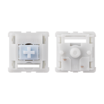 Juego de 100 interruptores EPOMAKER Whisper, interruptor mecánico lineal de 5 pines y 40gf con vástago de TPE, compatible con teclas estilo MX