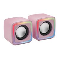 mars gaming mscubep altavoces gaming rgb dsp 8w rosas