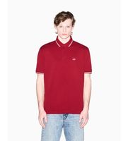 ax armani exchange para hombre xm001287af17321u5101 polo de punto pique de algodon elastico rojo xs casual manga corta
