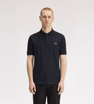 Fred Perry para hombre. M6000 Polo Plain M6000 marino (S), Casual, Algodón, Manga corta