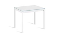 mesa de cocina alta fija 100x60 cm blanco pata blanco