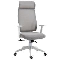 silla de oficina 64x61x1289 cm gris