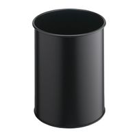 durable papelera metalica negra