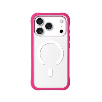 Youngkit Funda Para Iphone 17 Pro – Carcasa Magnética Dynamic Ii Transparente Rosa Barbie Silicone, Diseño Moderno Y Ajuste Preciso