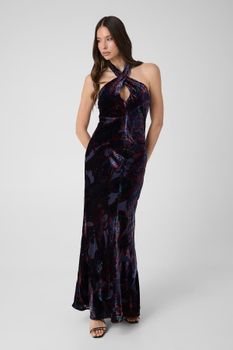 Vestido Largo Con Escote Halter De Marciano