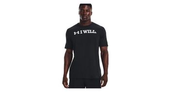 Under armour i will maillot de manga corta negro hombre