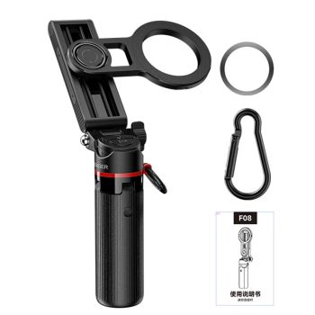 ESSAGER F08 Pulsera de mano magnética mini Selfie con control remoto Bluetooth, 4-en-1 soporte plegable para teléfono po