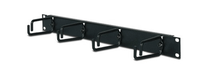 1u horizontal cable organizer black