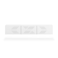 mueble tv de pared 3 puertas 170 cm melamina blanco
