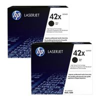 original multipack hp laserjet 4240n printer toner cartridges 2 pack -q5942x