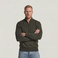 g-star raw jersey d30783-e813 core refined half zip-h020 black olive para hombre
