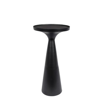 Mesa auxiliar de metal negro