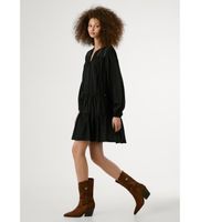 pepe jeans para mujer pl9537696 vestido paule negro m casual denim viscosa