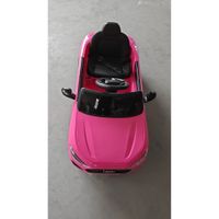 aiyaplay coche electrico para ninos 12v audi a5l con mando bateria de litio 2 motores mando rosa