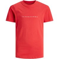 jack  jones camiseta 12237296 jwhcopenhagen tee ss crew neck jnr rococco red para nino