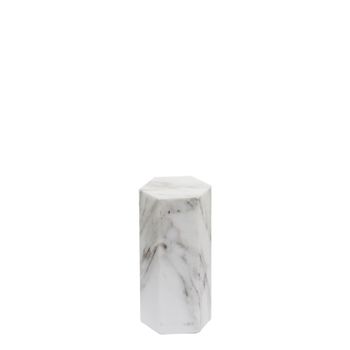 Pisapapeles de mármol blanco y gris h10