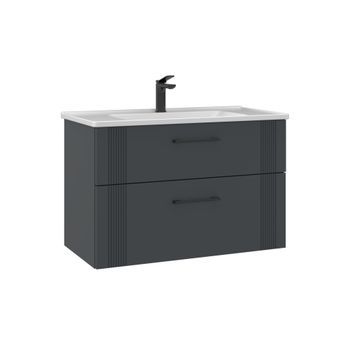 Mueble Para Lavabo  - 85 X 45 X 55 Cm - Antracita Mate