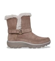 skechers para mujer 168051 botines de piel slip-ins relaxed fit easy going dreamers luxe vibes marron 36 plano ninguno casual