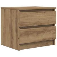 mesita de noche madera de ingenieria roble artisan 50x40x435cm vidaxl