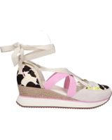 de gioseppo sandalia plataforma gioseppo 74958-ludlow estampado y cintas atar vaca