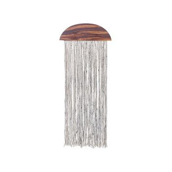 Decoración De Pared De Madera De Álamo Marrón Oscuro Blanco Negro 37 X 92 Cm Zikiria