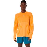 asics road seamless  camiseta de running hombres - amarillo