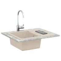 lavabo de bano moderno  lavabo beige 620 x 500 mm 80 cuarzo y 20 resina