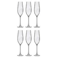 juego de 6 copas flauta cristal 26 cl