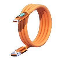 cable de pantalla led usb-a a tipo c de 6a y 120wcarga rapidatransmision de datoslinea de nucleo de cobre grueso1m2