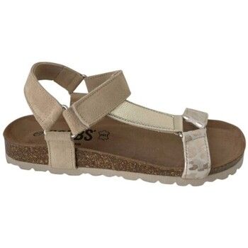 Gobbs Sandalias SANDALIA PLANA BIO PIEL VELCRO para mujer