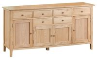 sadie 4 door 6 drawer oak sideboard