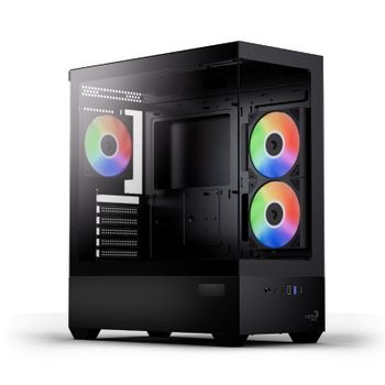 Caja PC Aerocool P500D Digi-G-BK-v1 Midi Tower Negro Vidrio Templado RGB