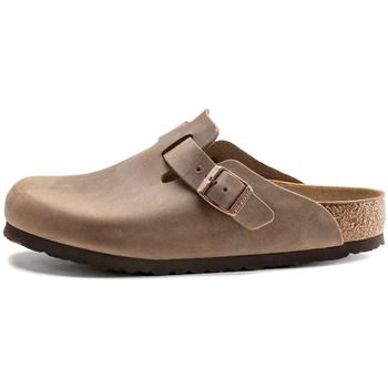 BIRKENSTOCK Zuecos Classic Boston Oiled Leather Narrow Tobacco para hombre