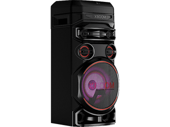 Altavoz de gran potencia - LG XBOOM RNC7, 500W, Luces Multi Color, Efectos DJ, Función karaoke, Voz, Negro