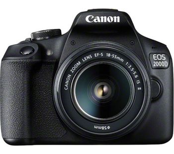 Canon EOS 2000D DSLR Camera with EF-S 18-55 mm f/3.5-5.6 IS II Lens