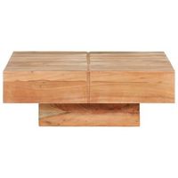 mesa de centromesa auxiliarmesita de centro de madera maciza de acacia 80x80x28 cm