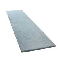 alfombra de piel fluffy turquesa 80x300 cm