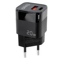 tooq tqwc-qcpd20 cargador de pared usb-cpd  usb-aqc 20w negro