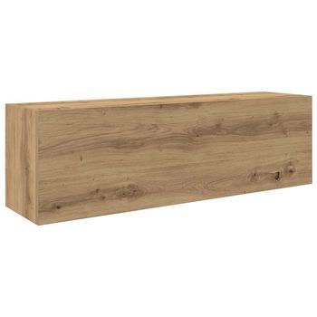 Mueble Pared Baño Madera Ingeniería Roble Artisan 100x25x30 Cm Vidaxl