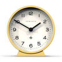 reloj de chimenea moderno de silicona amarilla