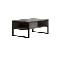 mesa de cafe efecto madera plata 100x60  cm