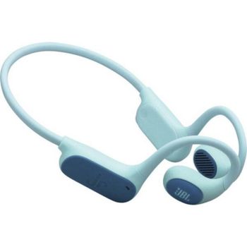 Auriculares JBL Junior Free inalámbricos Bluetooth para deportes con protección IPX4, micrófono y color verde azulado
