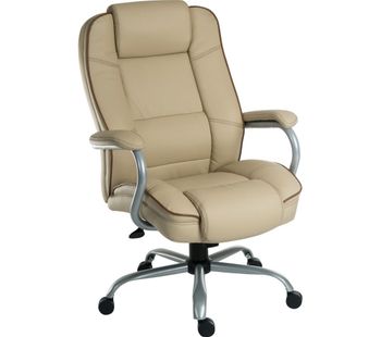 TEKNIK Goliath Duo Bonded Leather Reclining Executive Chair - Cream, Cream