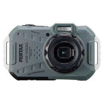 Cámara Compacta Pentax WG-1000 16MP Zoom 4x Sumergible Color Verde Oliva
